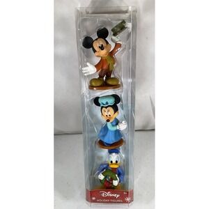 Disney Holiday Christmas Figurines Mickey And Minnie Mouse And Donald Duck